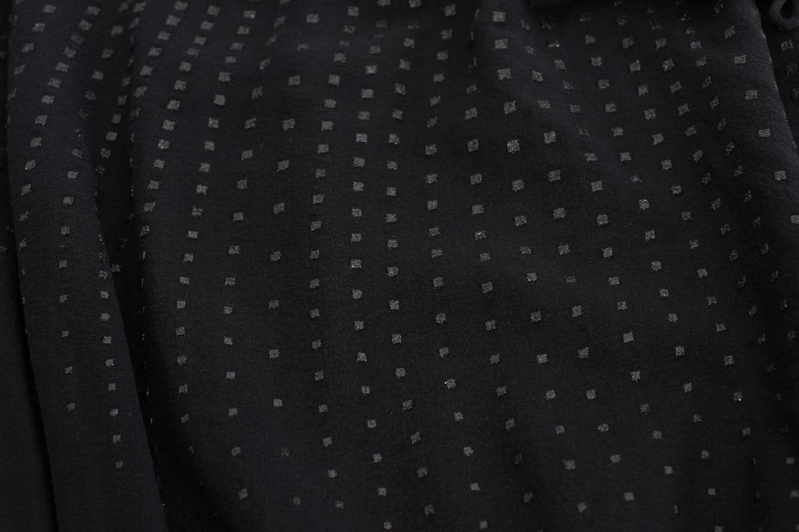 Exte Elegante schwarze Abendbluse mit Wickeltop