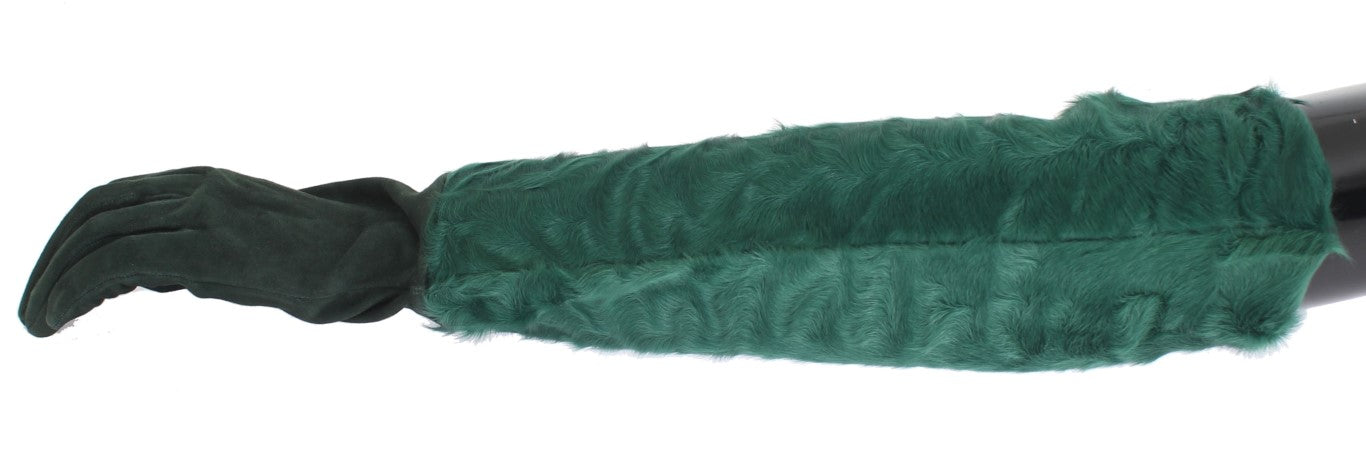 Dolce &amp; Gabbana Elegante ellenbogenlange Lederhandschuhe