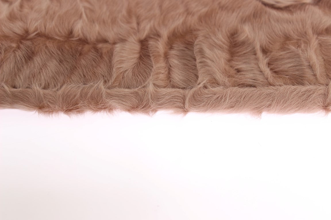 Dolce &amp; Gabbana Elegante beigefarbene ellenbogenlange Wildlederhandschuhe