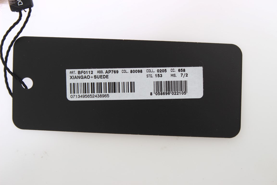 Dolce &amp; Gabbana Elegante beigefarbene ellenbogenlange Wildlederhandschuhe