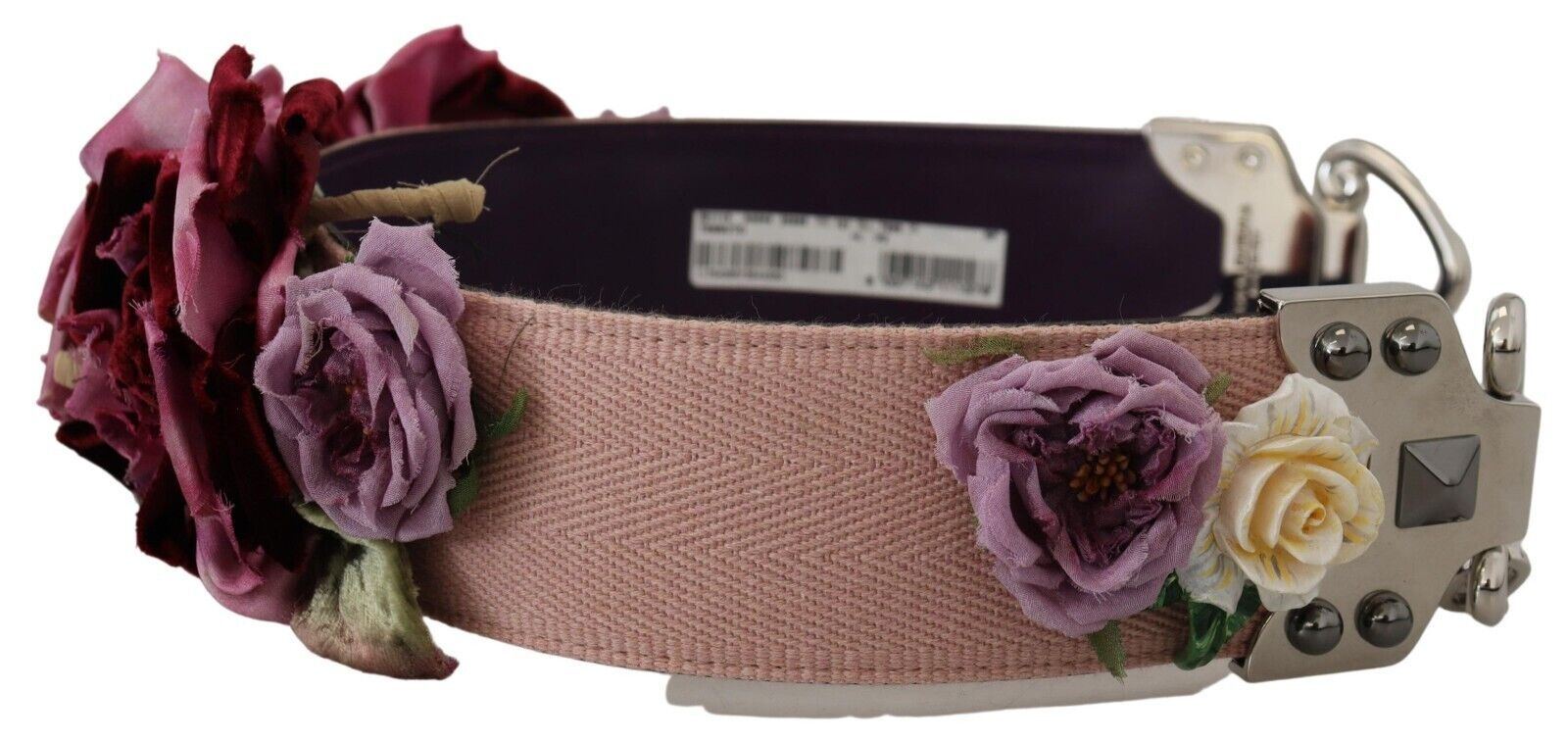 Dolce &amp; Gabbana Beiges Schultergurt-Accessoire aus geblümtem Leder