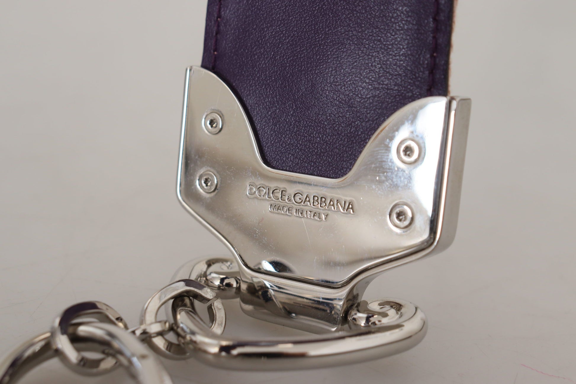 Dolce &amp; Gabbana Beiges Schultergurt-Accessoire aus geblümtem Leder