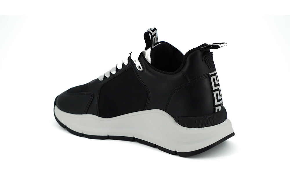 Versace Elegante monochrome Leder-Sneaker