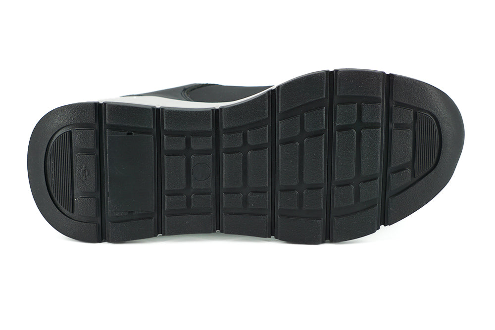 Versace Elegante monochrome Leder-Sneaker