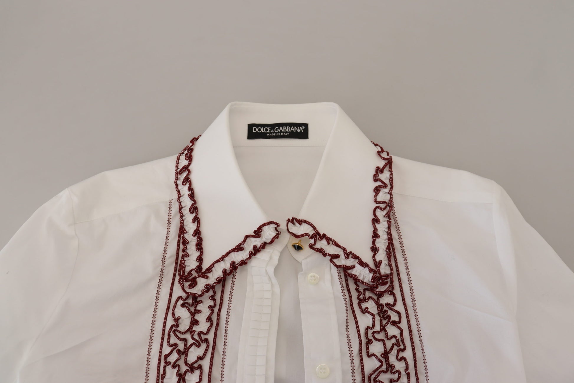 Dolce &amp; Gabbana Elegantes Poloshirt aus weißer Baumwolle