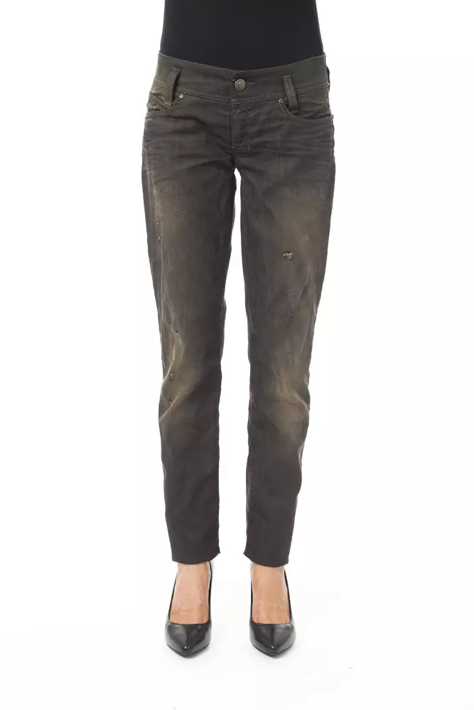 BYBLOS Schwarze Baumwolljeans für Damen