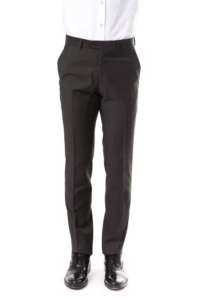 Uominitaliani Herrenhose aus grauer Wolle