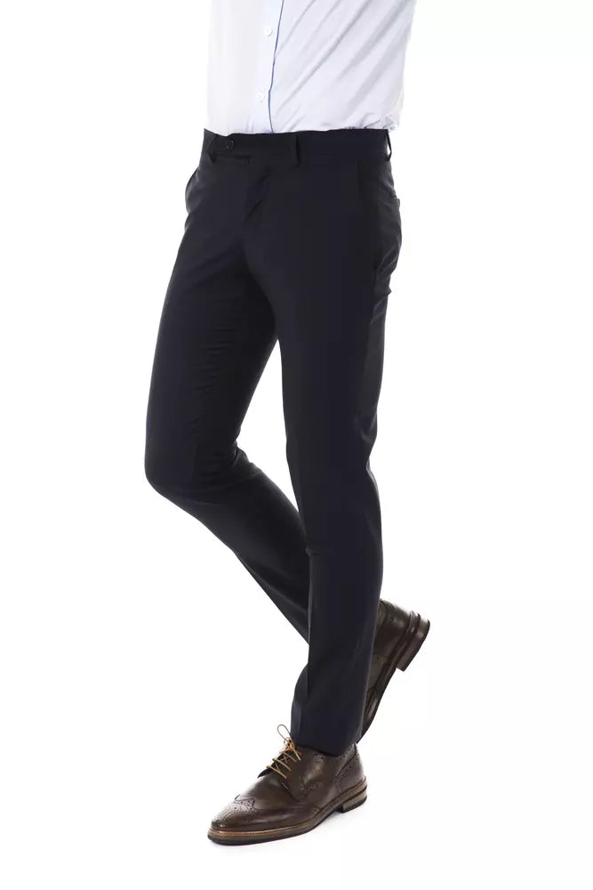 Herrenhose aus grauer Wolle von Uominitaliani