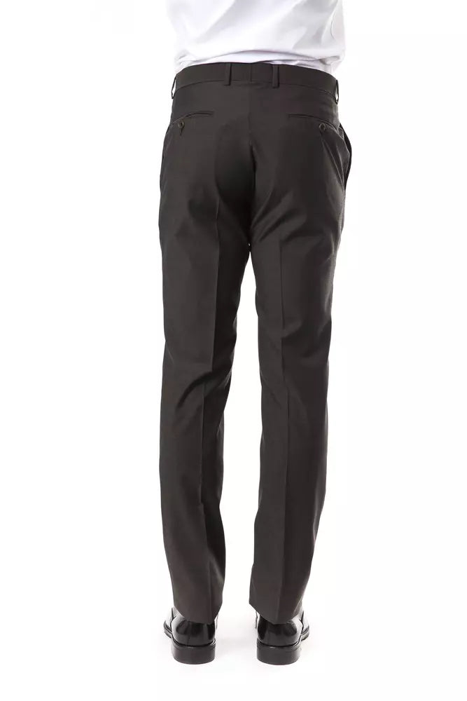 Uominitaliani Herrenhose aus grauer Wolle