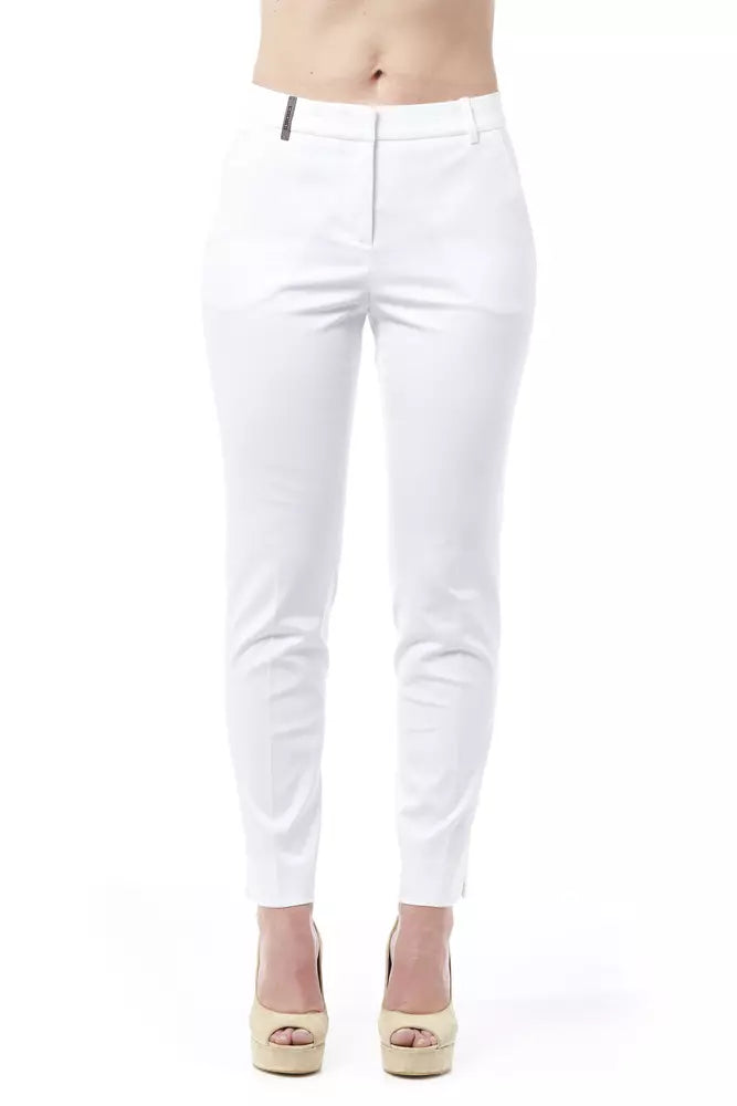 Peserico – Schicke Hose mit Zigarettenschnitt und hoher Taille