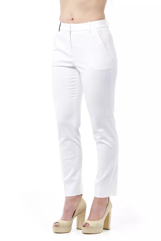 Peserico – Schicke Hose mit Zigarettenschnitt und hoher Taille