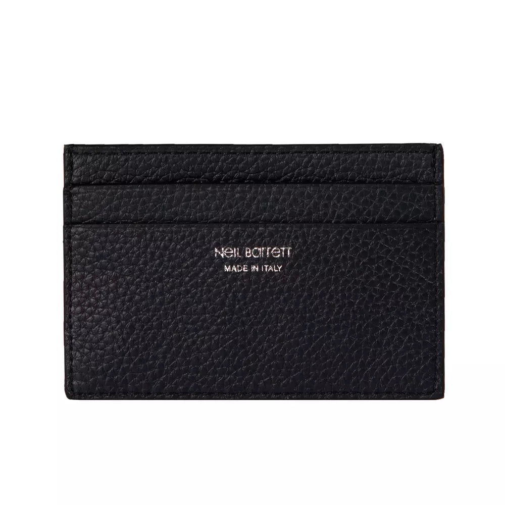 Neil Barrett – Schwarze Herrenbrieftasche aus Leder
