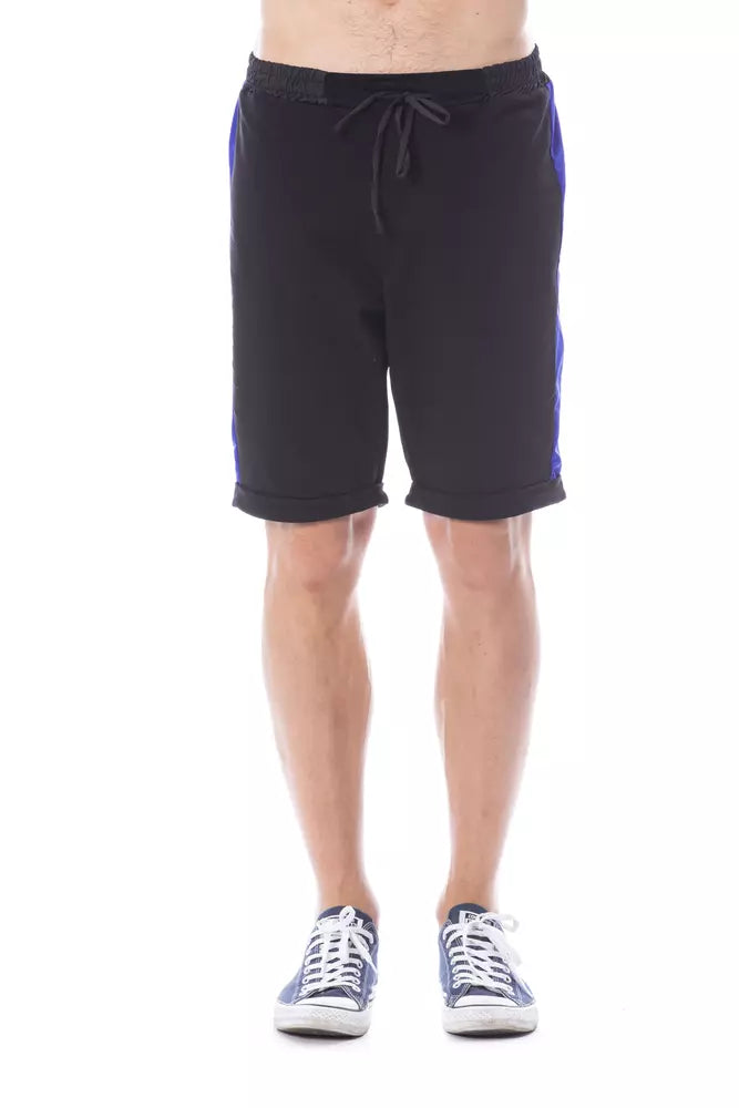 Verri Schwarze Herrenshorts aus Baumwolle