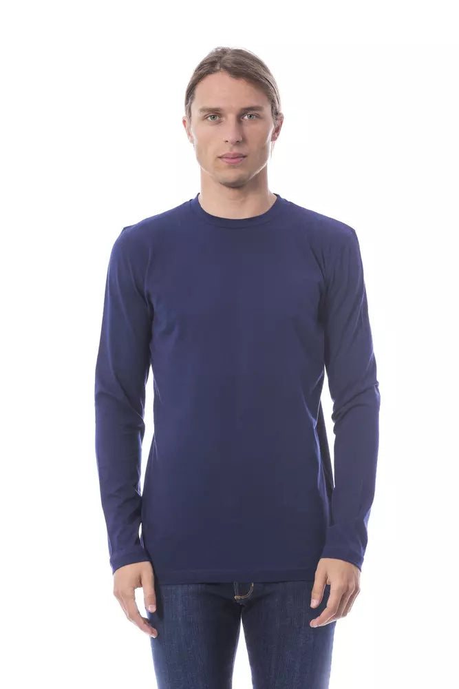 Verri Blaues Herren-T-Shirt aus Baumwolle