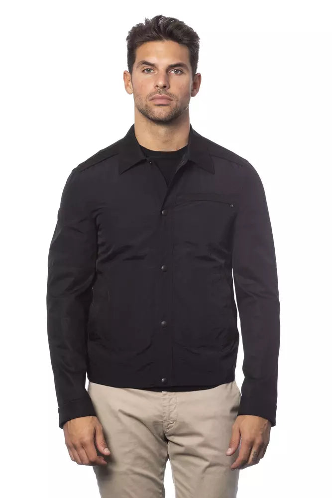 Verri Schwarze Bomberjacke aus Baumwolle für Herren