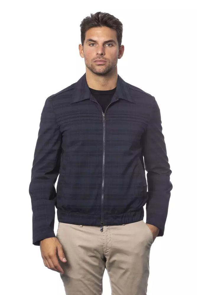 Verri Blaue Wolljacke für Herren