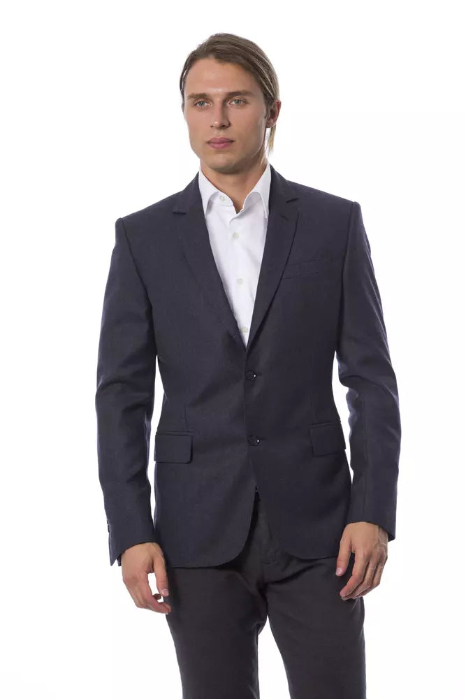 Verri Blauer Wollblazer für Herren