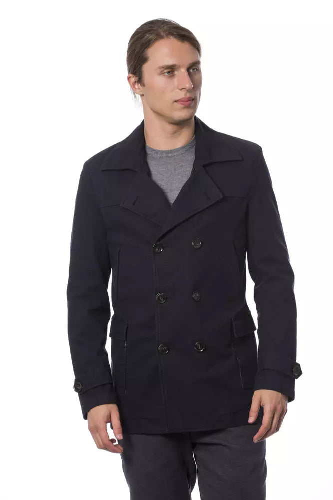 Verri Blauer Herren-Blazer aus Baumwolle
