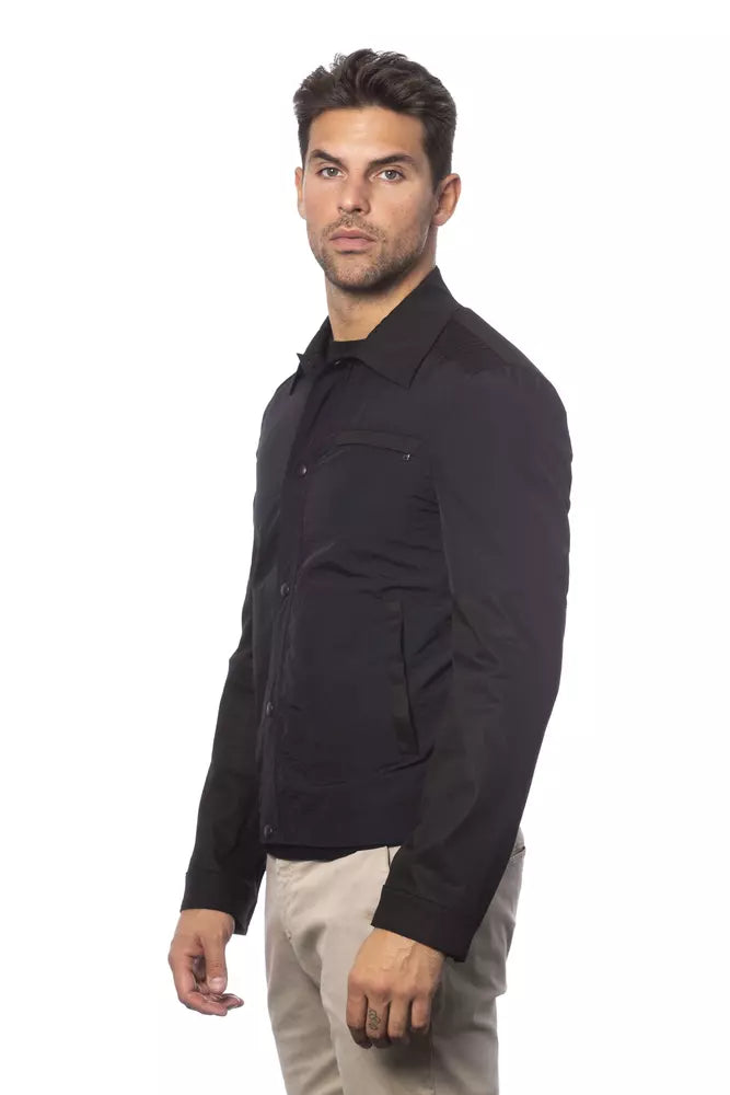Verri Schwarze Bomberjacke aus Baumwolle für Herren