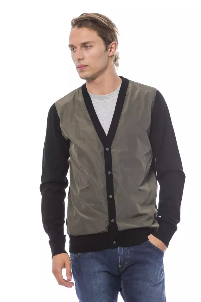 Verri Mehrfarbige Herren Strickjacke aus Wolle