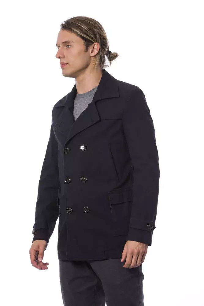Verri Blauer Herren-Blazer aus Baumwolle