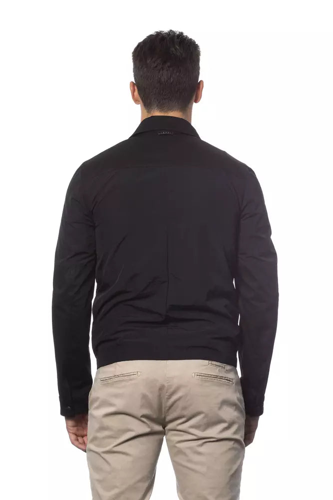 Verri Schwarze Bomberjacke aus Baumwolle für Herren