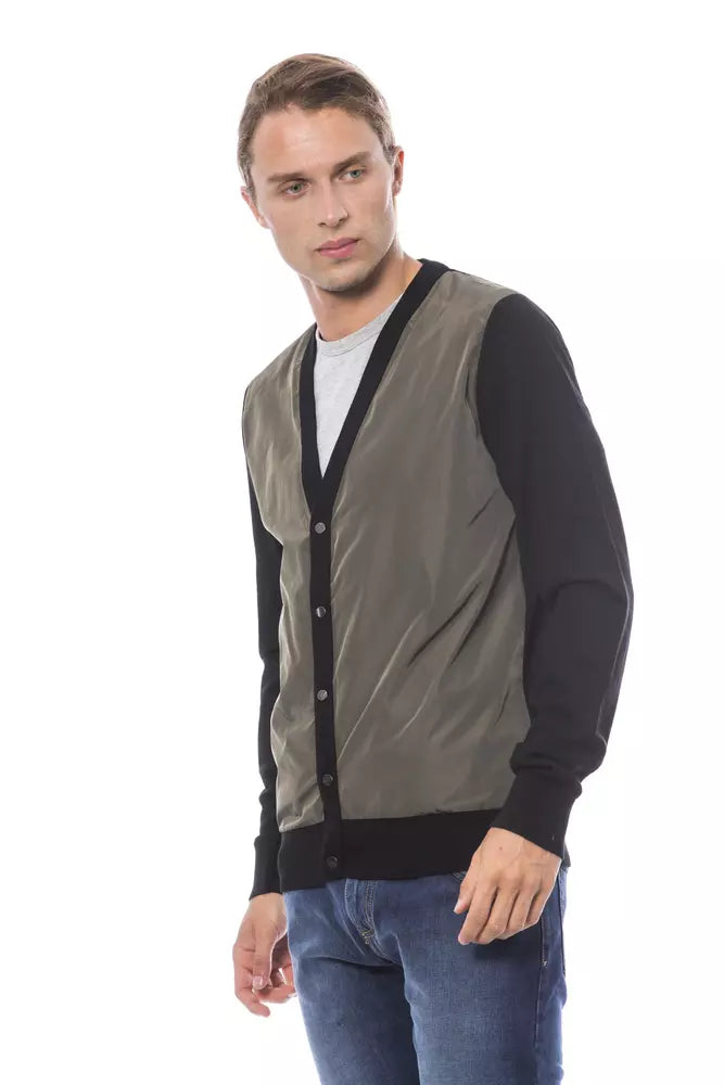 Verri Mehrfarbige Herren Strickjacke aus Wolle