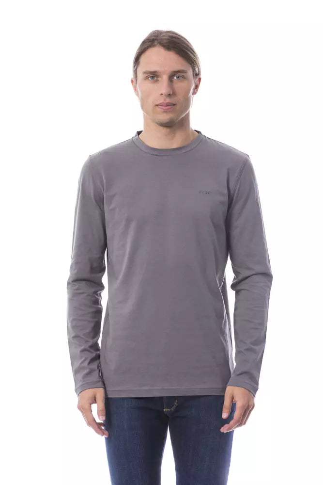 Verri „Graues Baumwoll-Herren-T-Shirt“