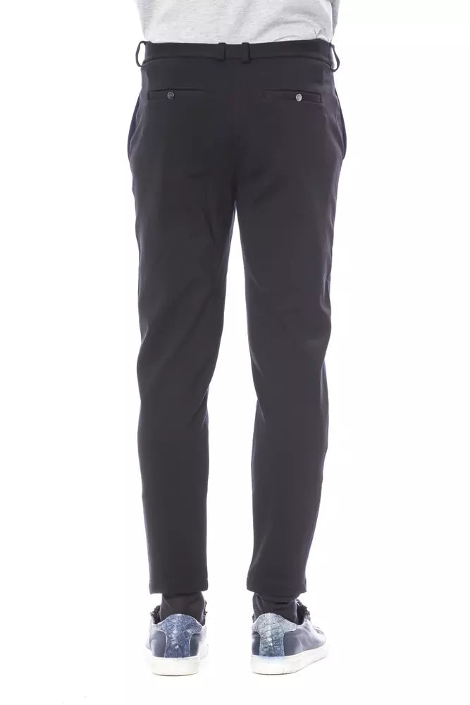 Verri Blaue Viskose-Herrenhose