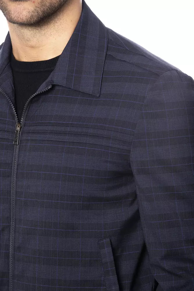 Verri Blaue Wolljacke für Herren