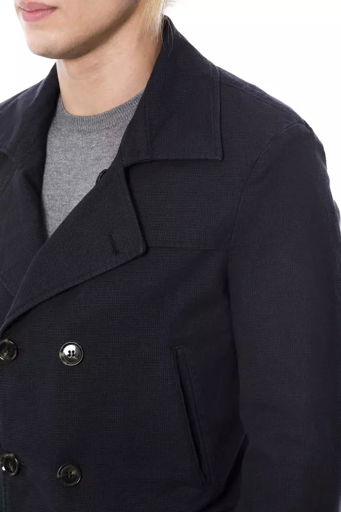 Verri Blauer Herren-Blazer aus Baumwolle