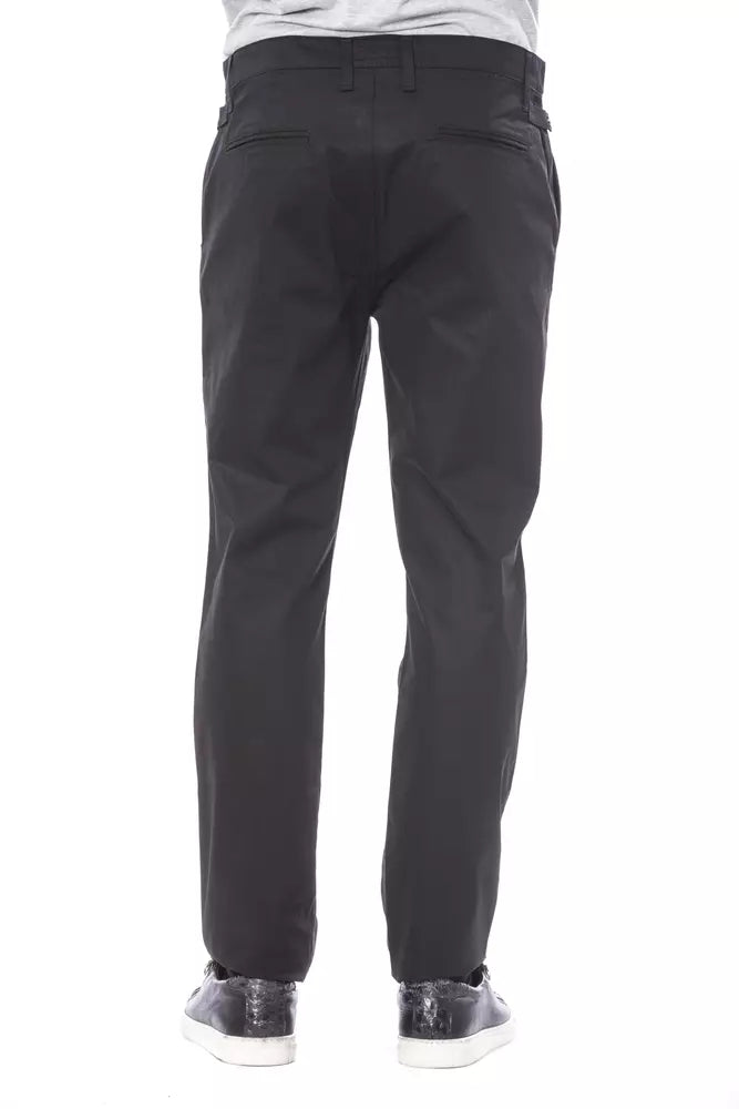 Verri Schwarze Baumwollhose für Herren