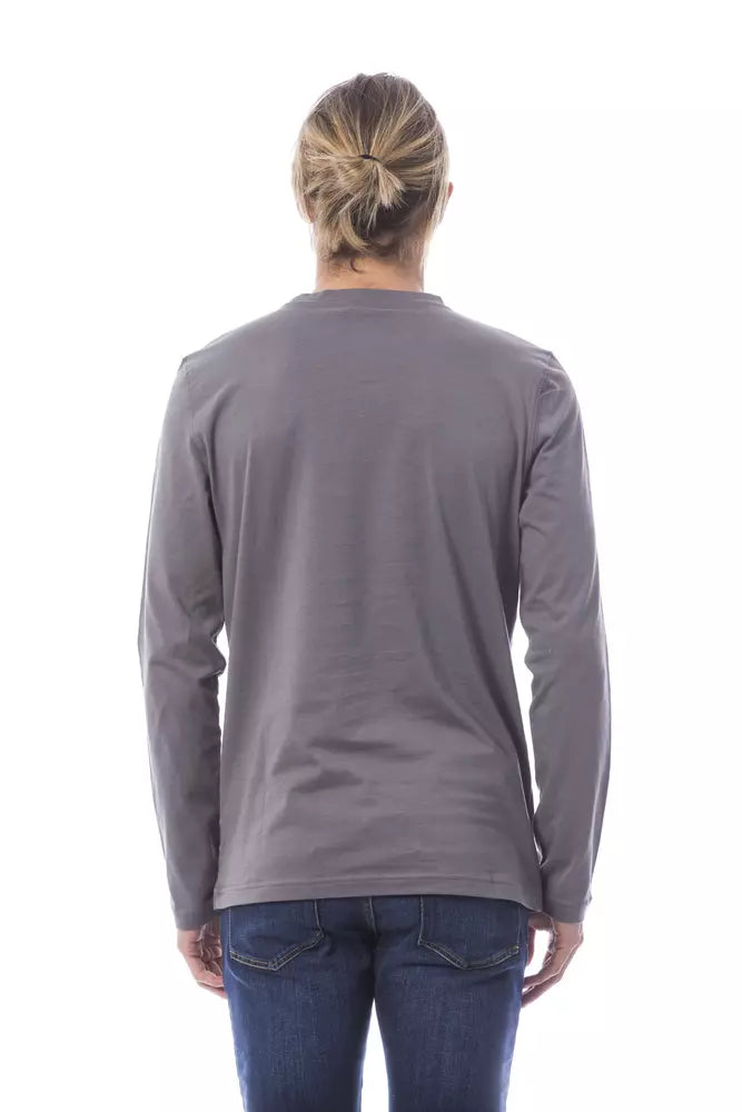 Verri „Graues Baumwoll-Herren-T-Shirt“