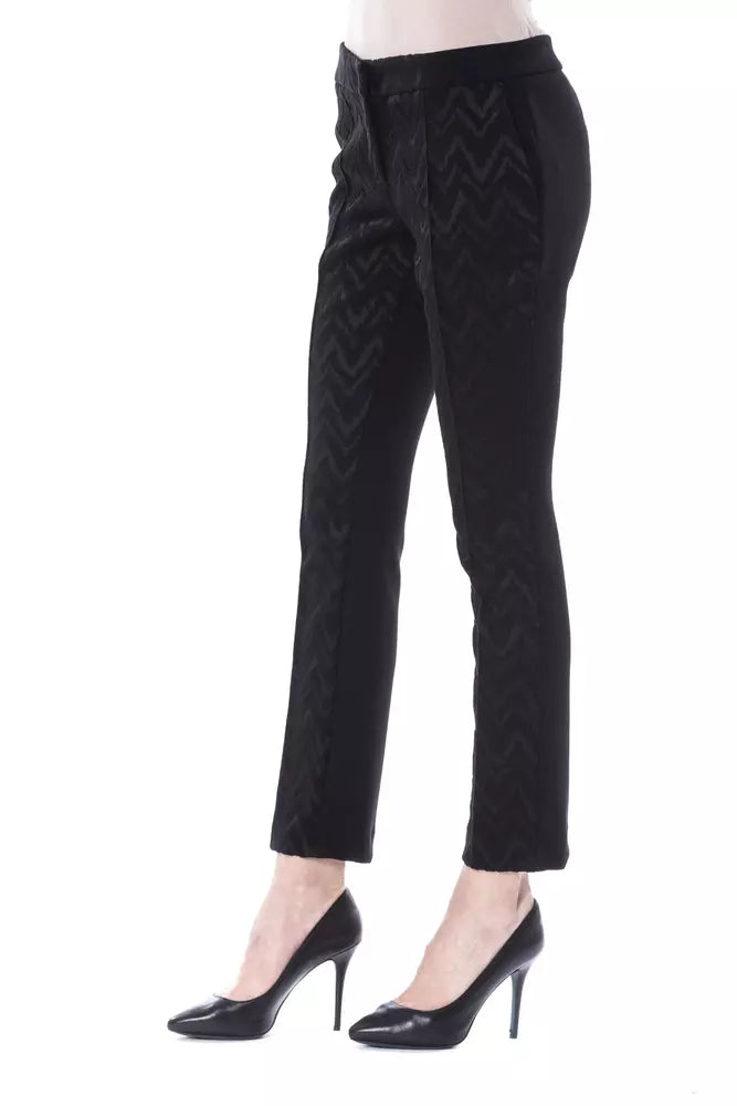 BYBLOS Schwarze Marabou Damenhose