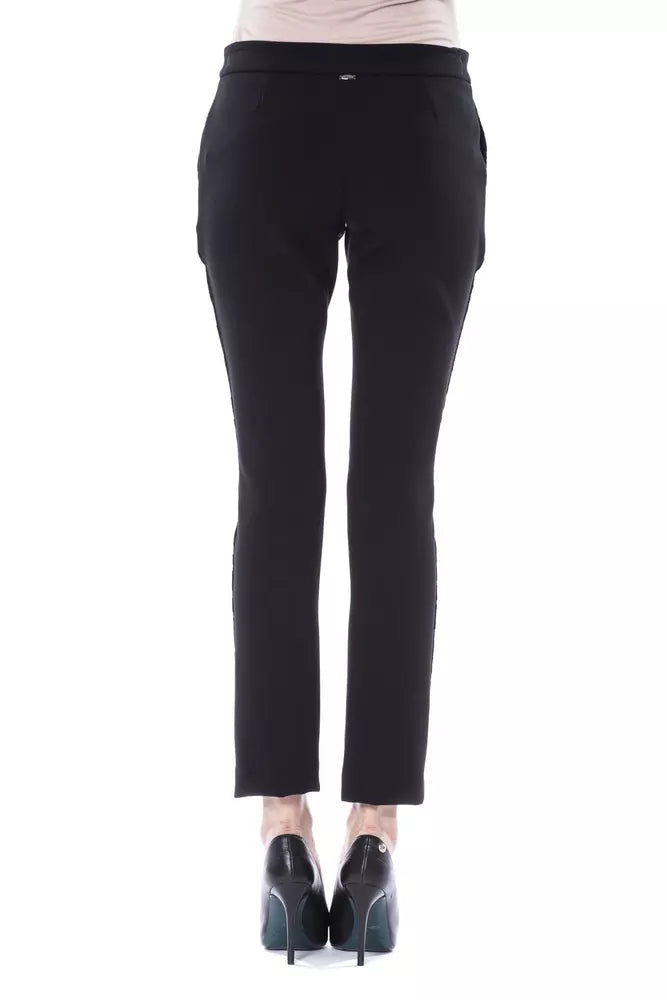 BYBLOS Schwarze Marabou Damenhose