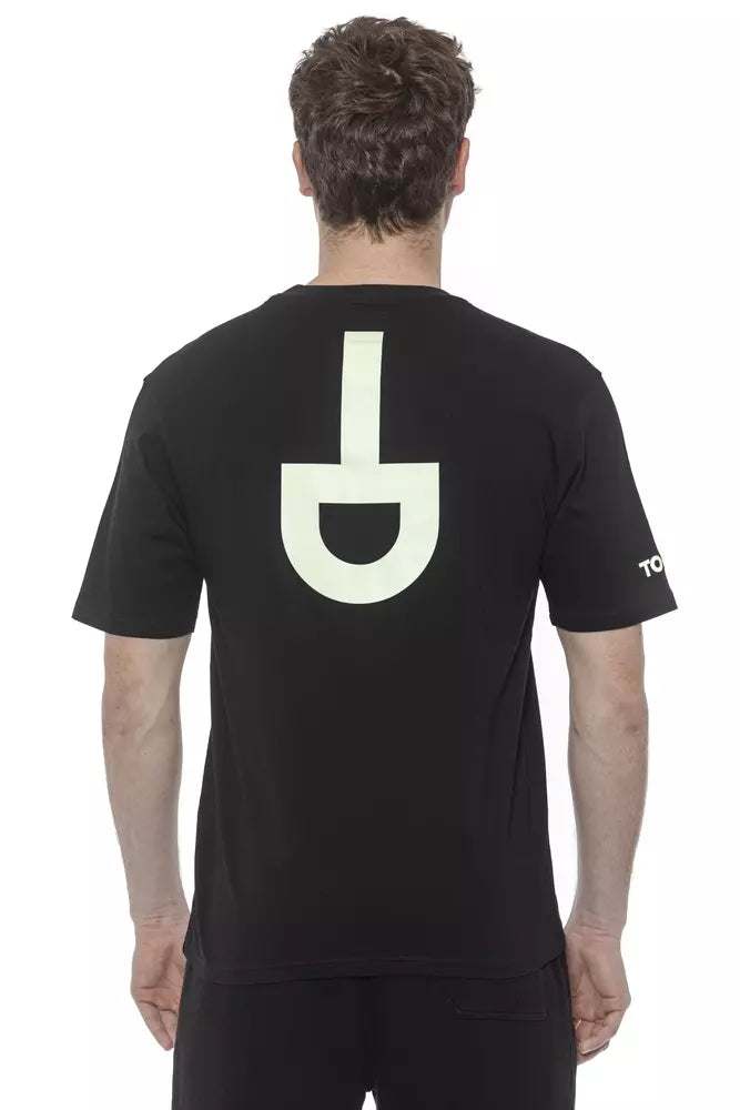 Tond Schwarzes Herren-T-Shirt aus Baumwolle