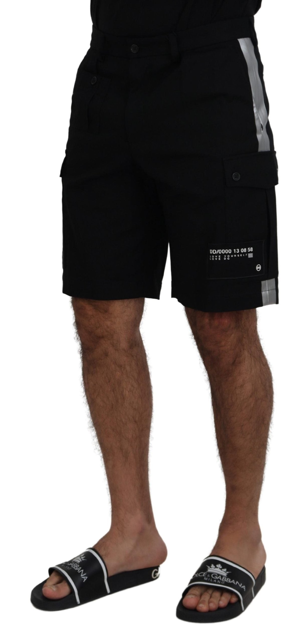 Dolce &amp; Gabbana Elegante MainLine Schwarze Shorts