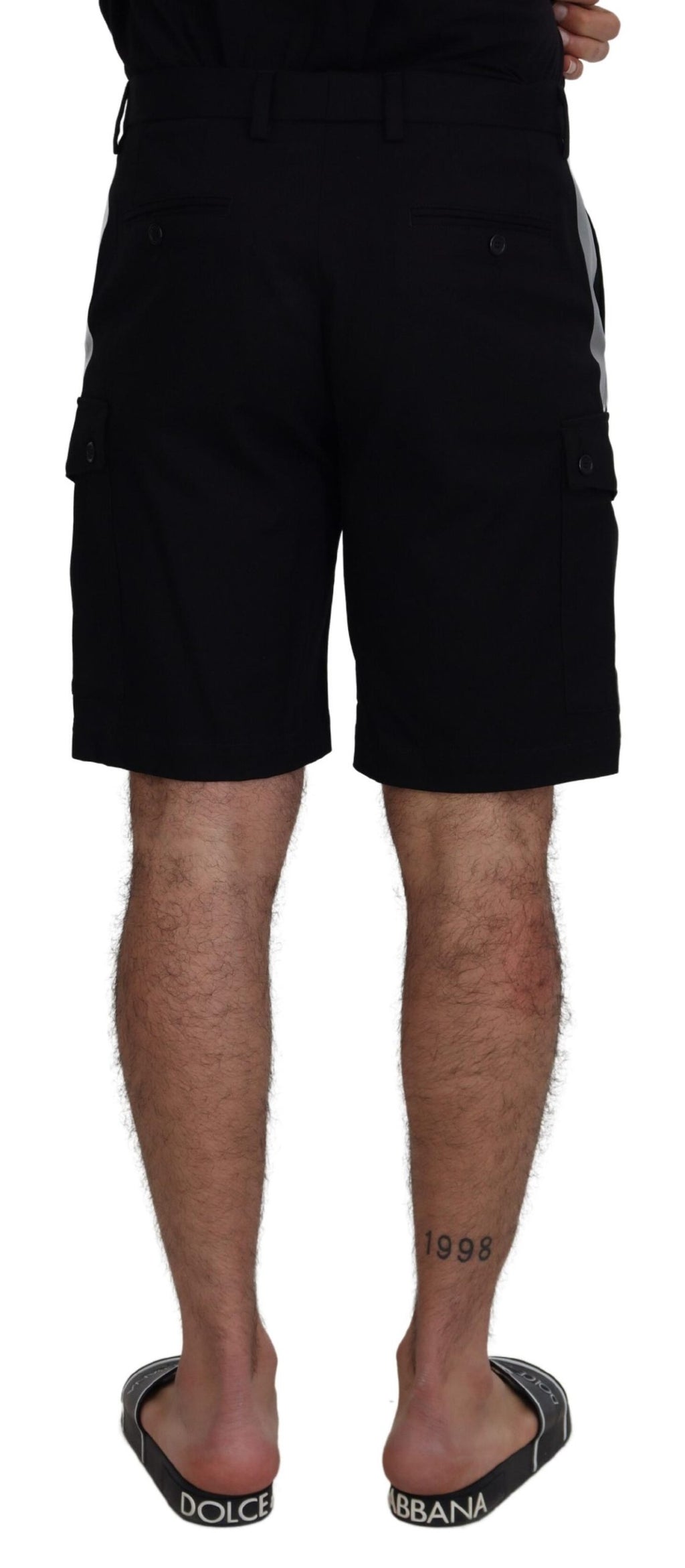 Dolce &amp; Gabbana Elegante MainLine Schwarze Shorts