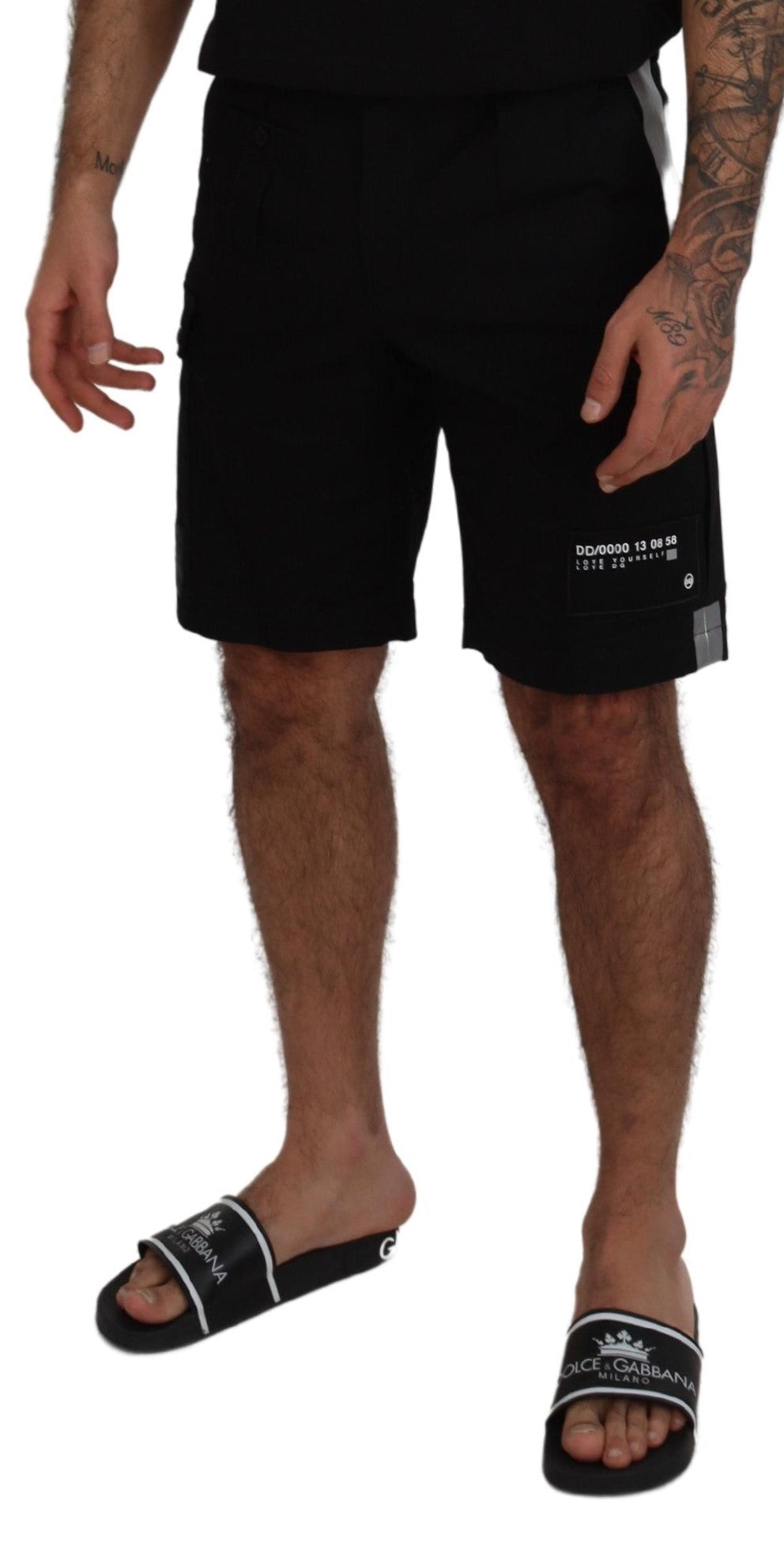 Dolce &amp; Gabbana Elegante MainLine Schwarze Shorts