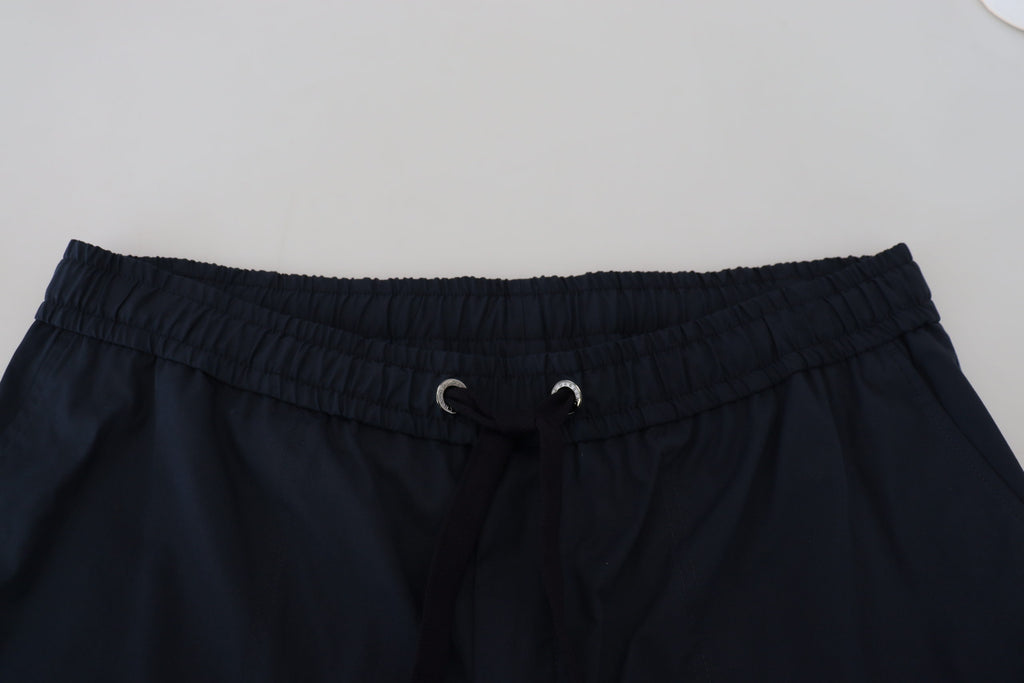 Dolce &amp; Gabbana Elegante Shorts aus blauer Baumwollmischung