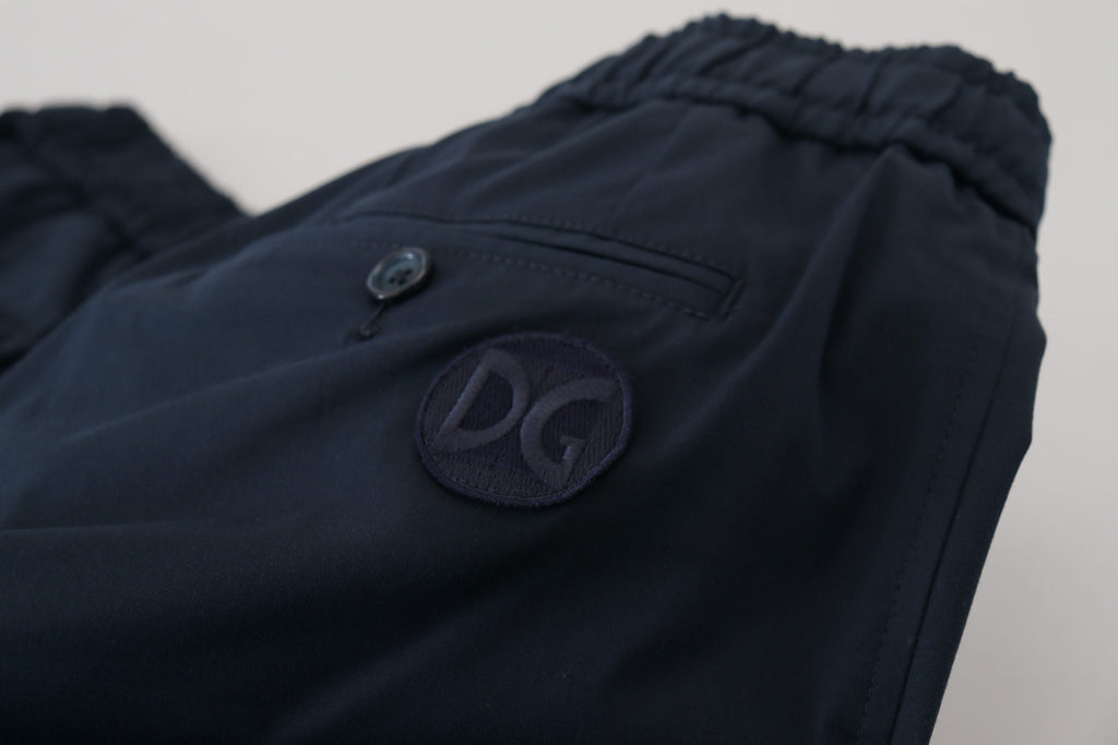 Dolce &amp; Gabbana Elegante Shorts aus blauer Baumwollmischung