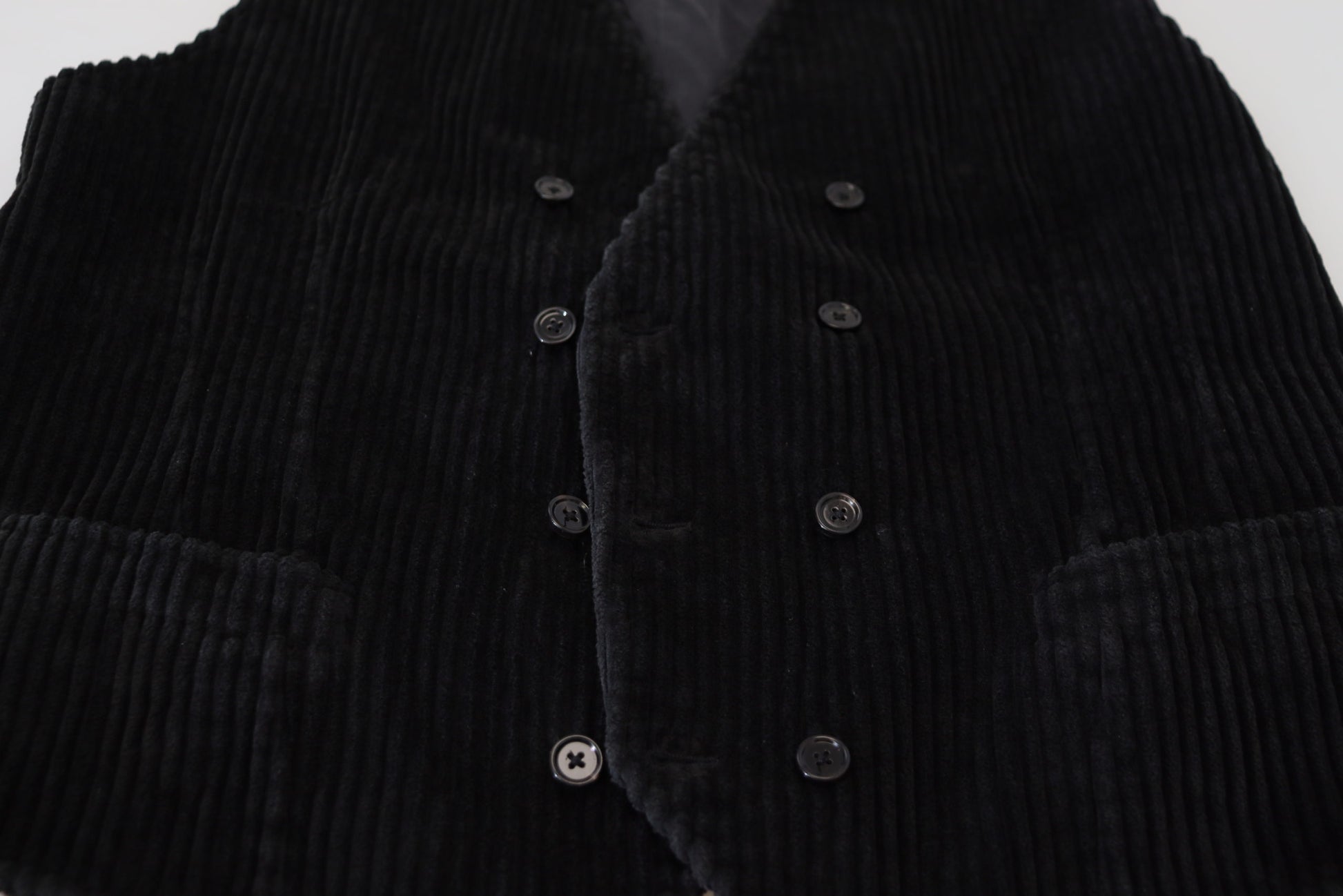 Dolce &amp; Gabbana Elegante schwarze zweireihige Weste