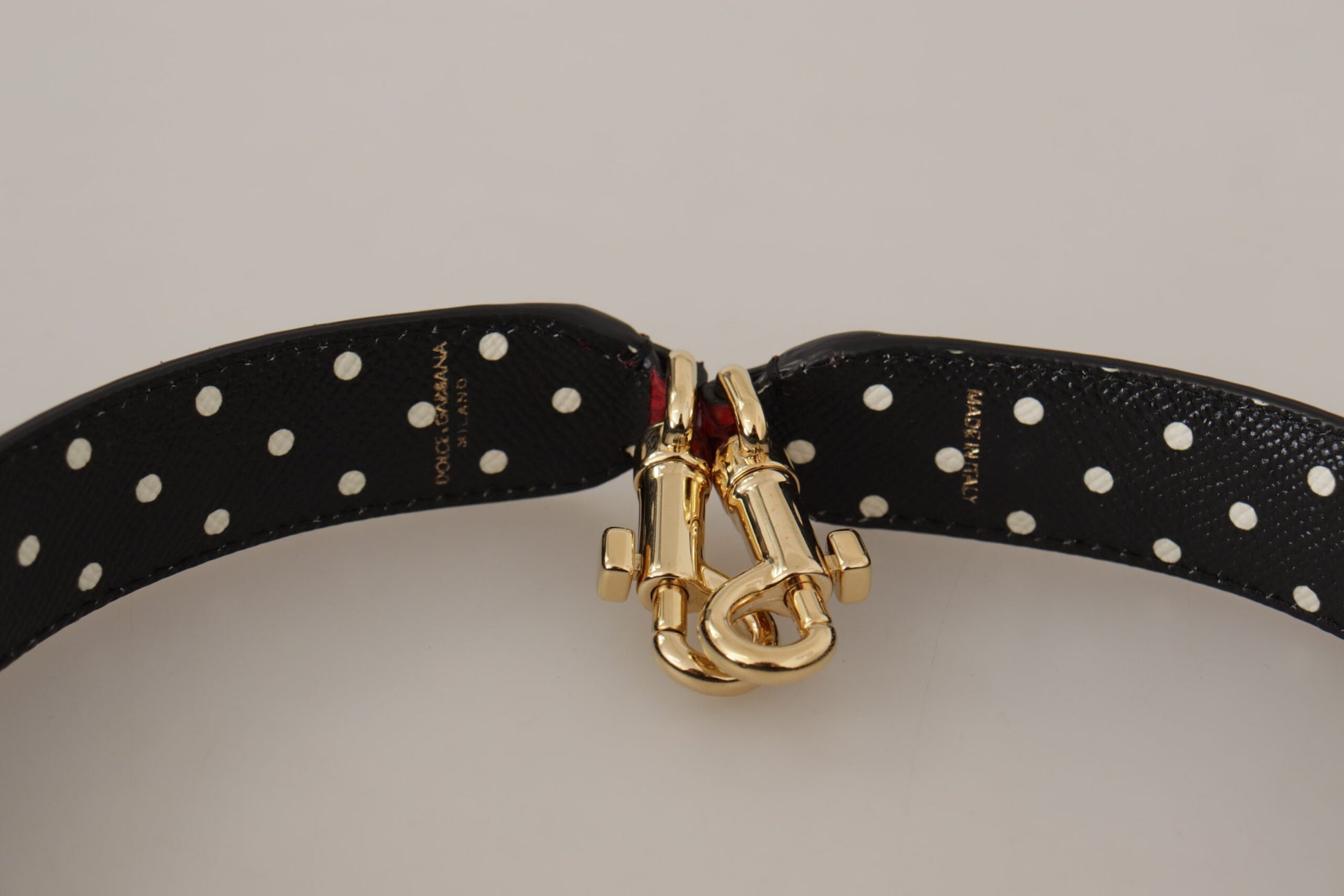 Dolce &amp; Gabbana Eleganter roter Schultergurt aus Pythonleder
