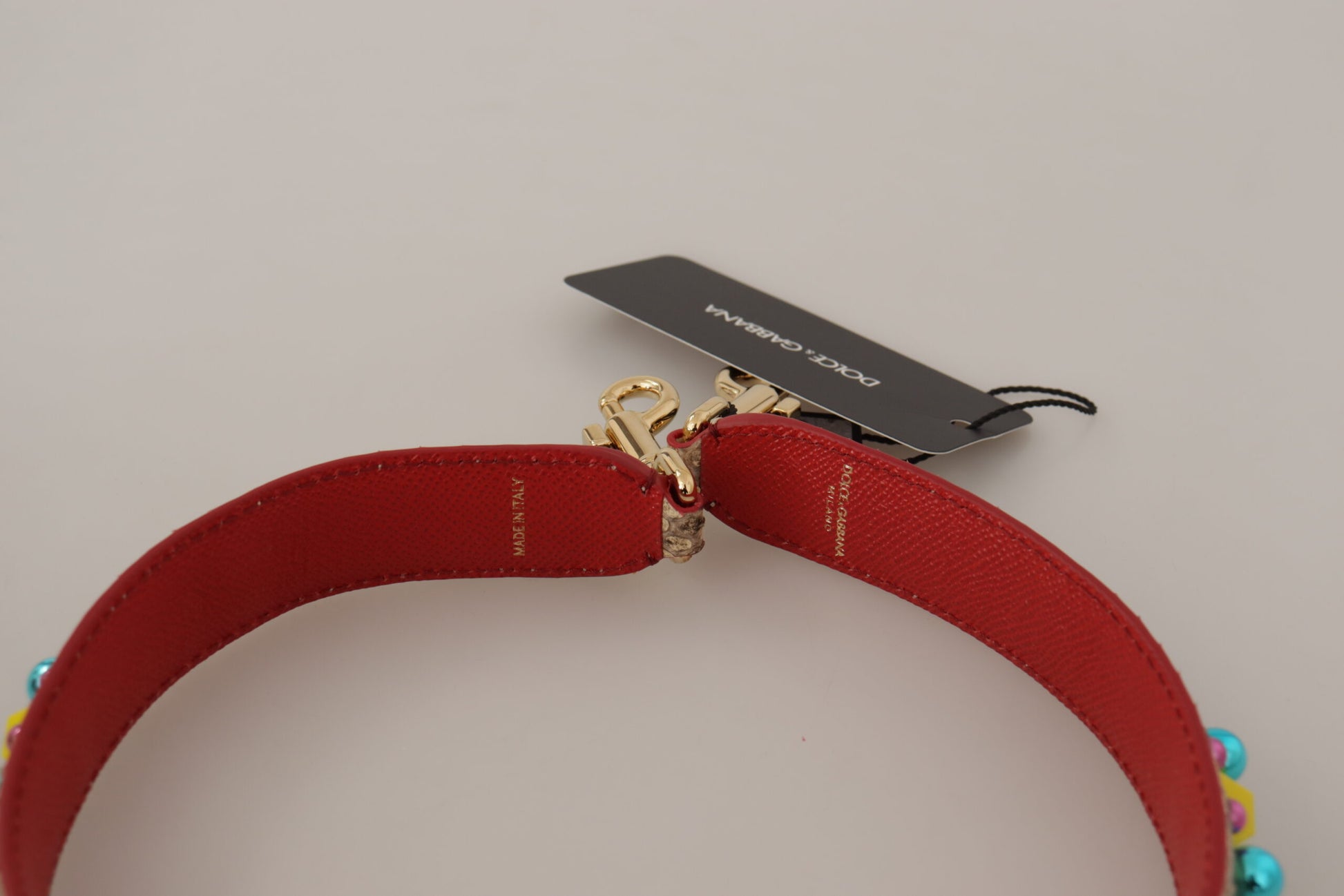 Dolce &amp; Gabbana – Exquisiter Taschengurt aus Pythonleder in Beige