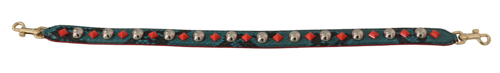 Dolce &amp; Gabbana Smaragdgrüner Leder-Schultergurt