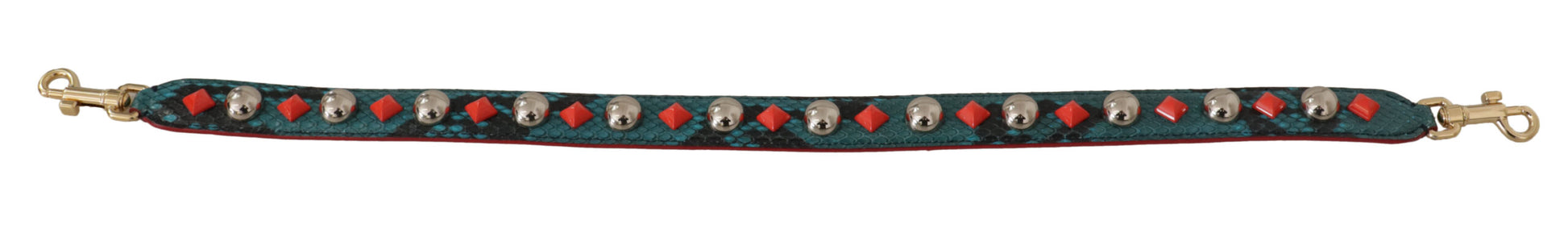 Dolce &amp; Gabbana Smaragdgrüner Leder-Schultergurt