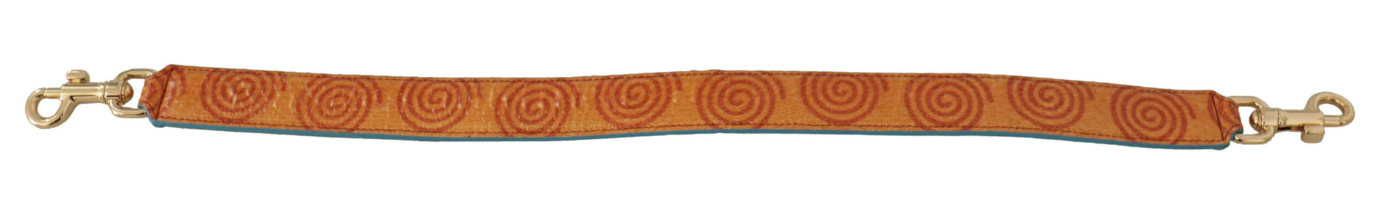 Dolce &amp; Gabbana Schickes orangefarbenes Schultergurt-Accessoire aus Leder