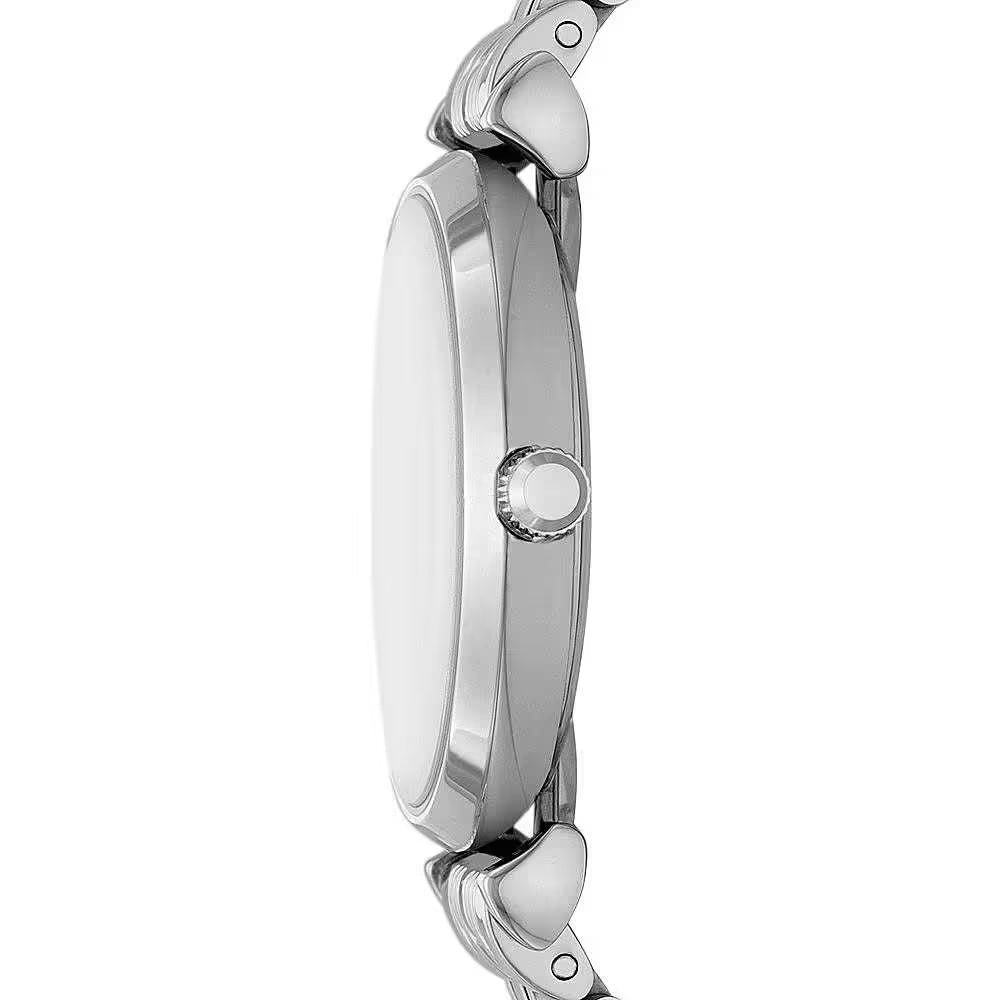 Emporio Armani – Elegante silberfarbene Damenuhr