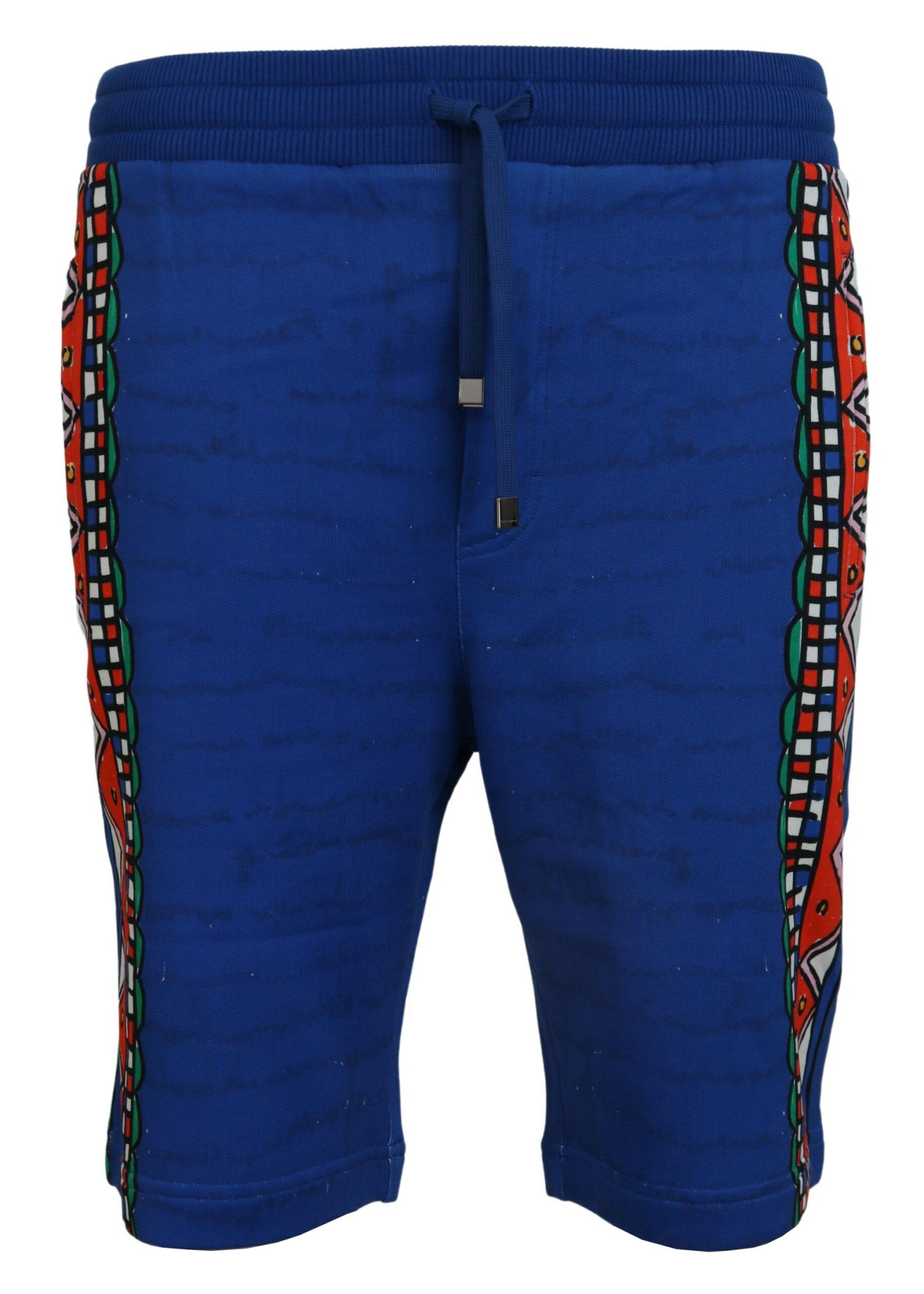Dolce &amp; Gabbana Elegante Shorts aus mehrfarbig bedruckter Baumwolle