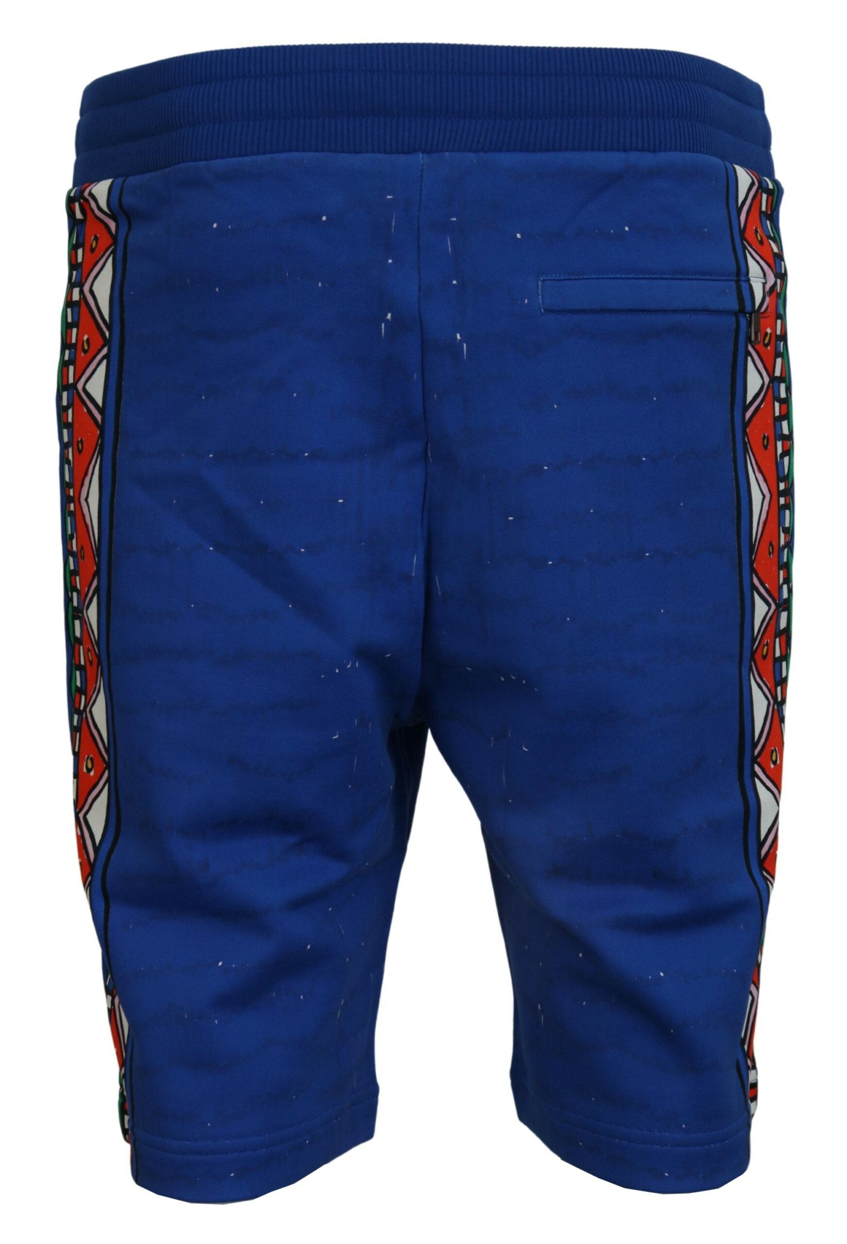 Dolce &amp; Gabbana Elegante Shorts aus mehrfarbig bedruckter Baumwolle